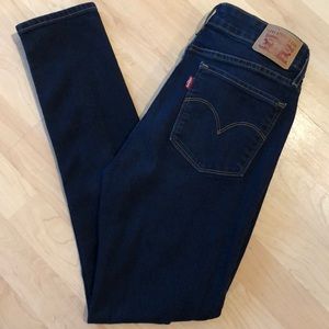 Levi’s 711 Shaping Skinny Jean, Dark Blue Wash